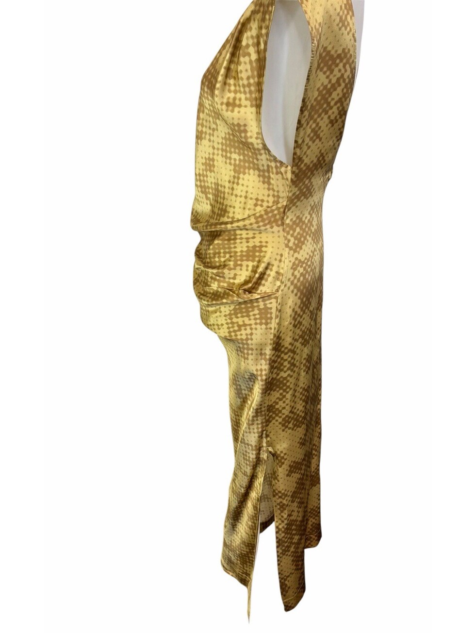 Lee Mathews Honeycomb Nicchia Drape Silk Dress — image 6 of 8